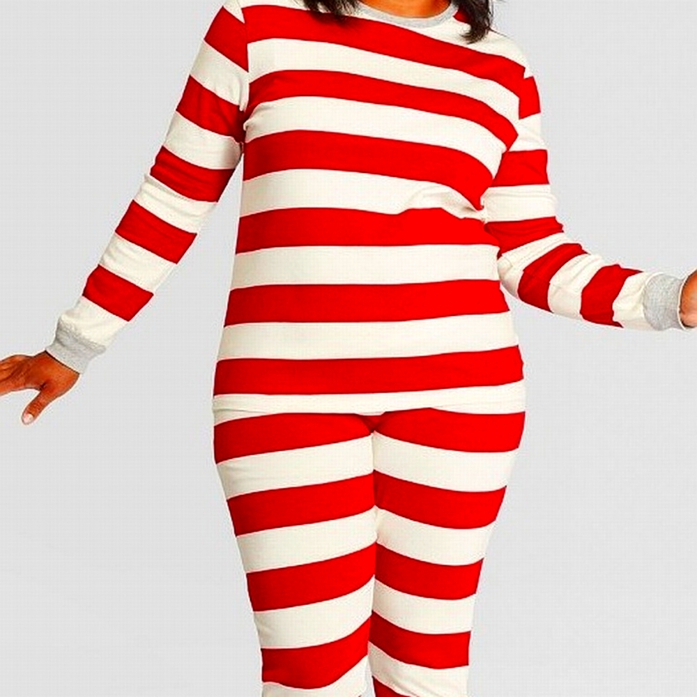 NWT Burt's Bees Family Jammies Rugby Stripe XL